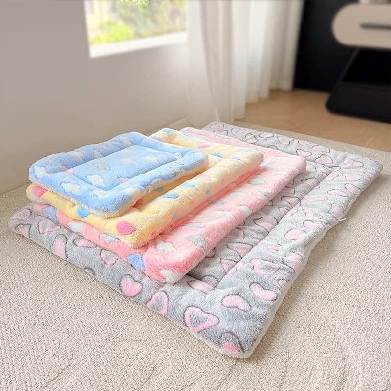 Pet mat, thickened warm fur blanket, cotton pad, kennel sleeping mat, cat quilt, dog supplies 5