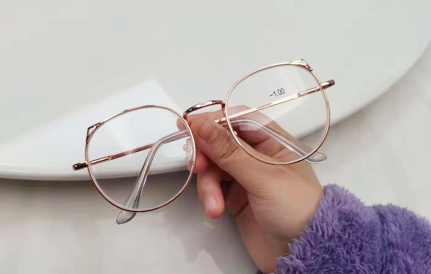 New personalized trendy cat ears flat mirror for girls, cute anti-blue light glasses for myopia manufacturers wholesale 7
