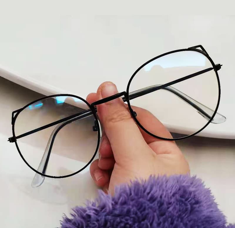 New personalized trendy cat ears flat mirror for girls, cute anti-blue light glasses for myopia manufacturers wholesale 9