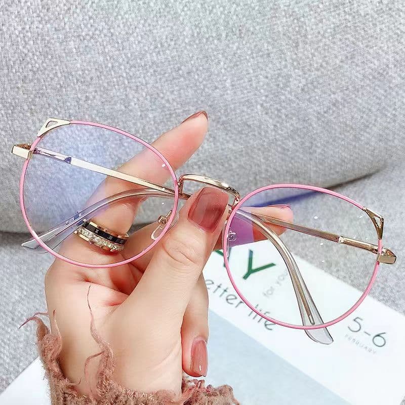 New personalized trendy cat ears flat mirror for girls, cute anti-blue light glasses for myopia manufacturers wholesale 1