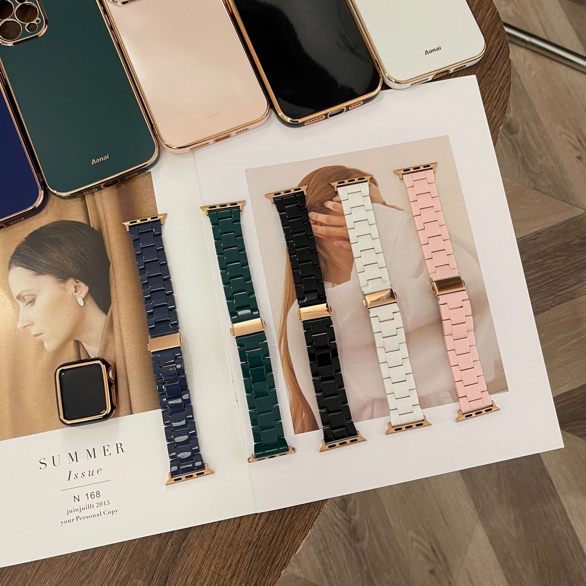 Suitable for Apple watch Applewatch 98 generation new resin strap + case integrated hot new model