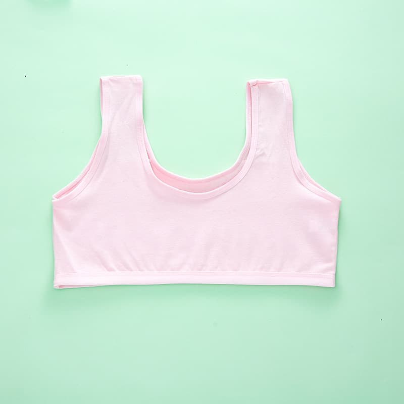 Girls vest development period underwear junior high school students 11-12 years old middle-aged and older girls cotton bra cartoon 5