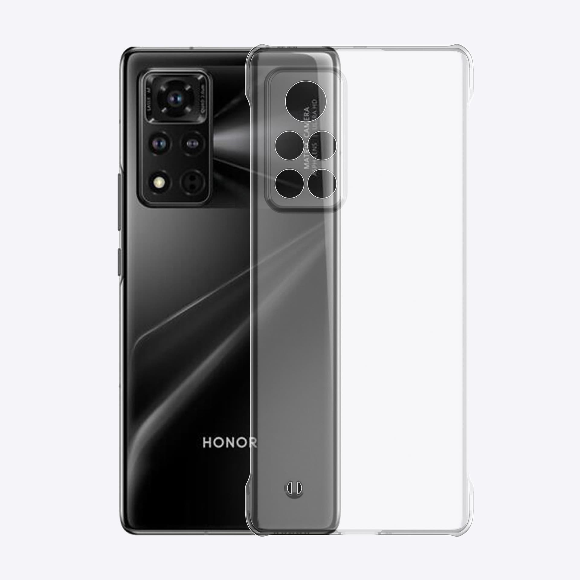 Suitable for Huawei P80 all-inclusive PC mobile phone case P70PRO+p50 transparent hard shell P40 four-pack fine hole wallet 6
