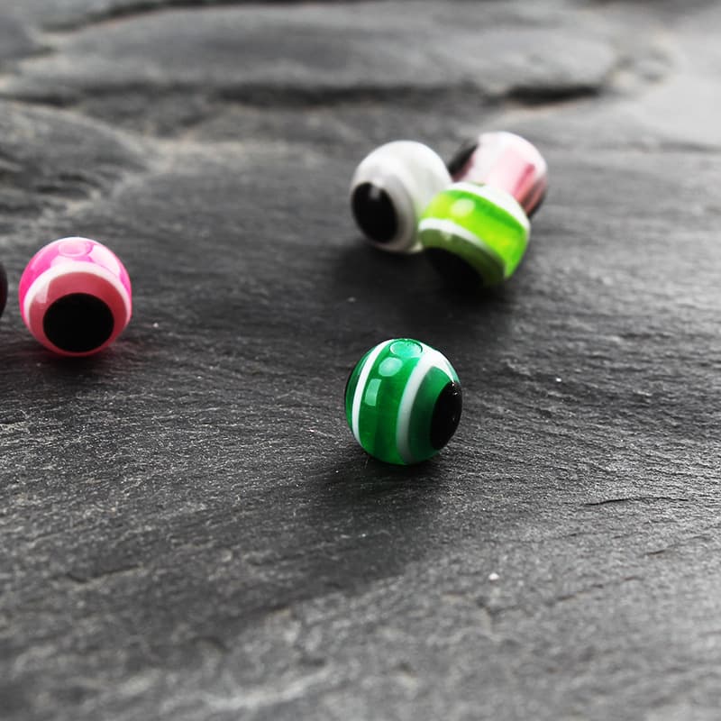 Aohu Luya fish eye bead Texas fishing group bullet lead bean 50 mixed color Luya simulation fake bait accessories 3