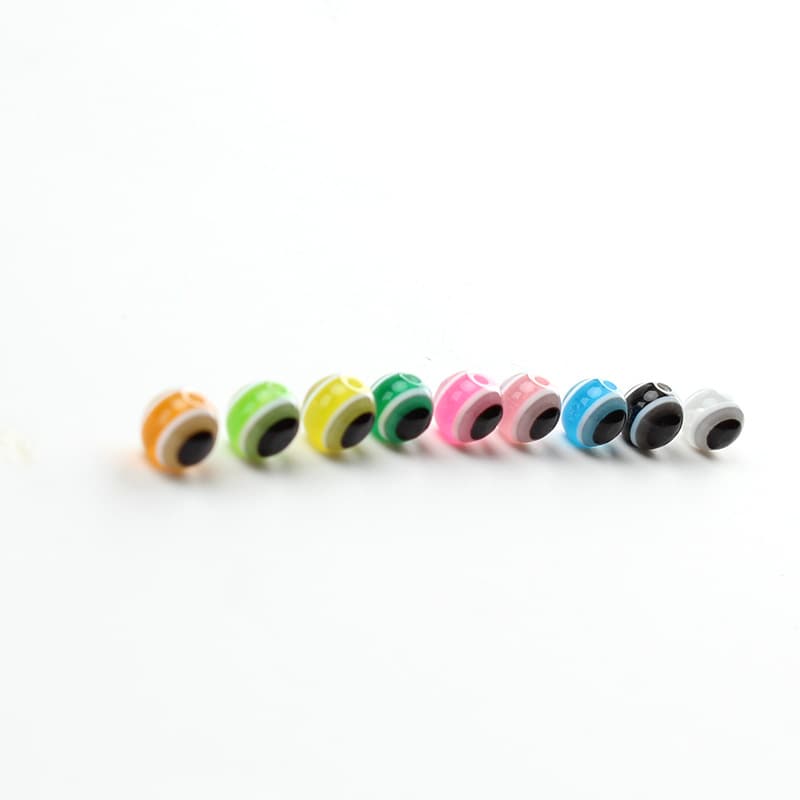 Aohu Luya fish eye bead Texas fishing group bullet lead bean 50 mixed color Luya simulation fake bait accessories 6