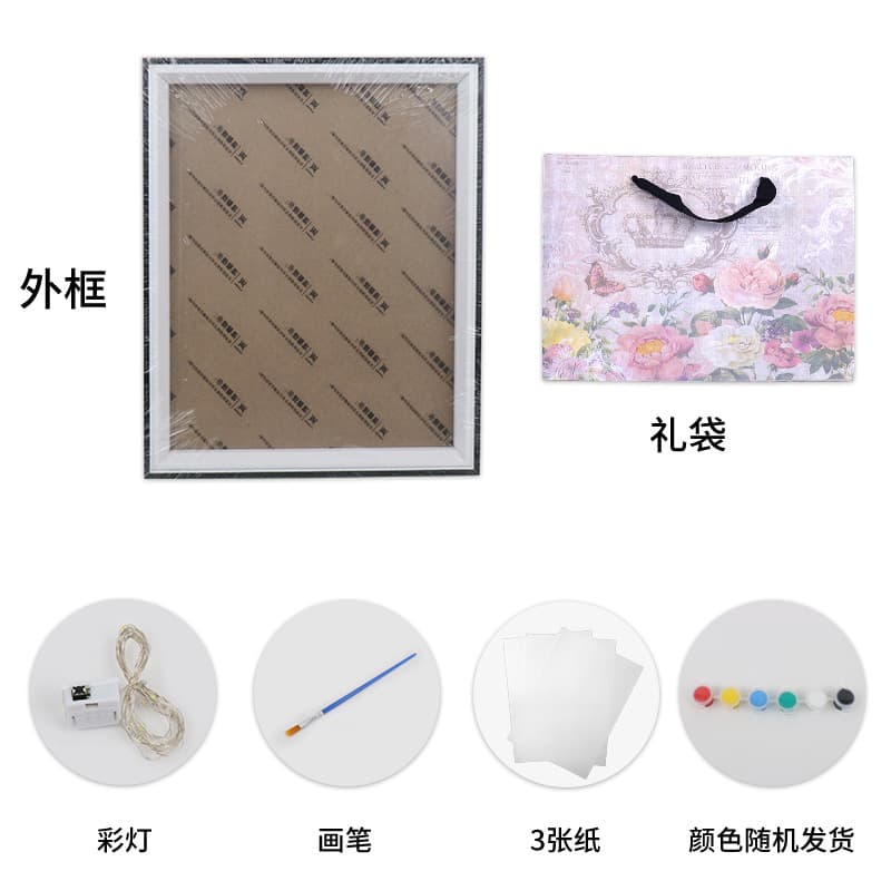 Manufacturer in stock diy couple baby handprint photo frame simple picture frame table wall hanging style 10 inches 60/box 9