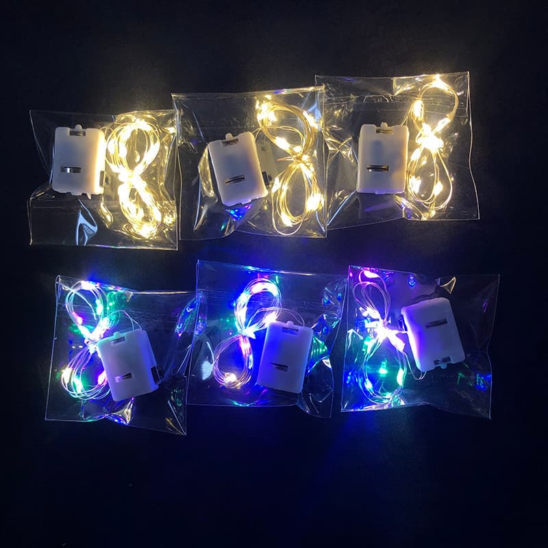 LED small white box light string atmosphere decorative light bouquet with three-speed flash string light small light string small light strip 4