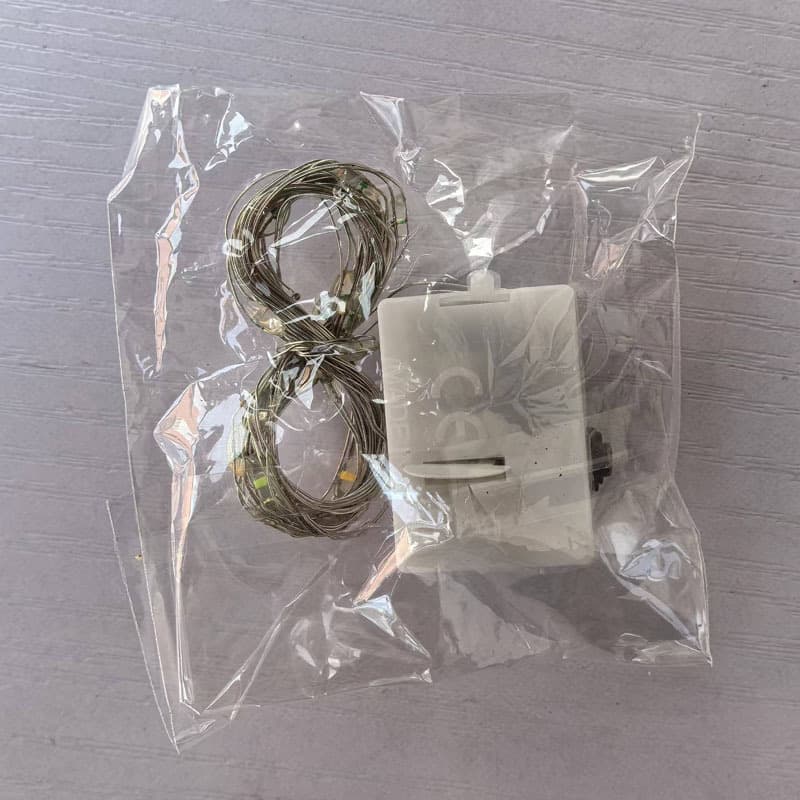 LED small white box light string atmosphere decorative light bouquet with three-speed flash string light small light string small light strip 6