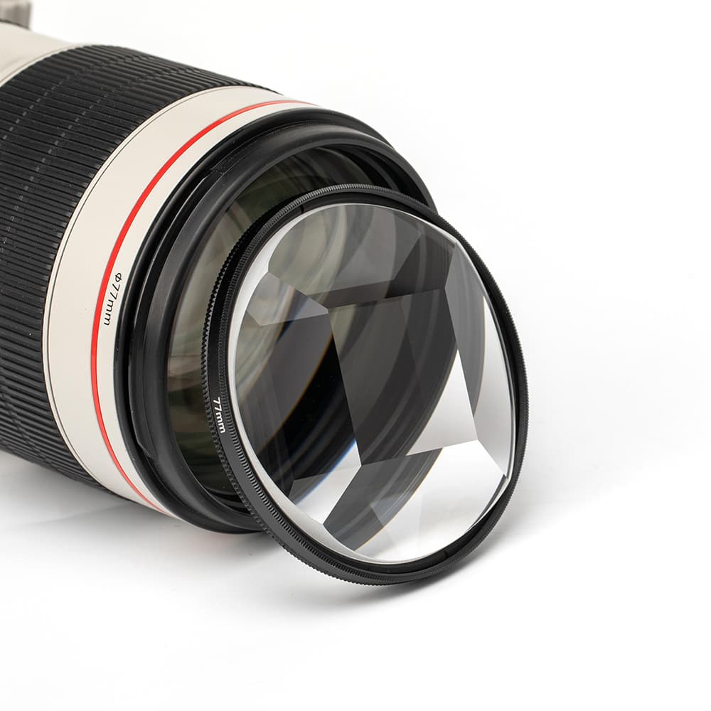 Photography camera special effects filter 77mm fractal filter four-prism SLR camera lens accessories 1