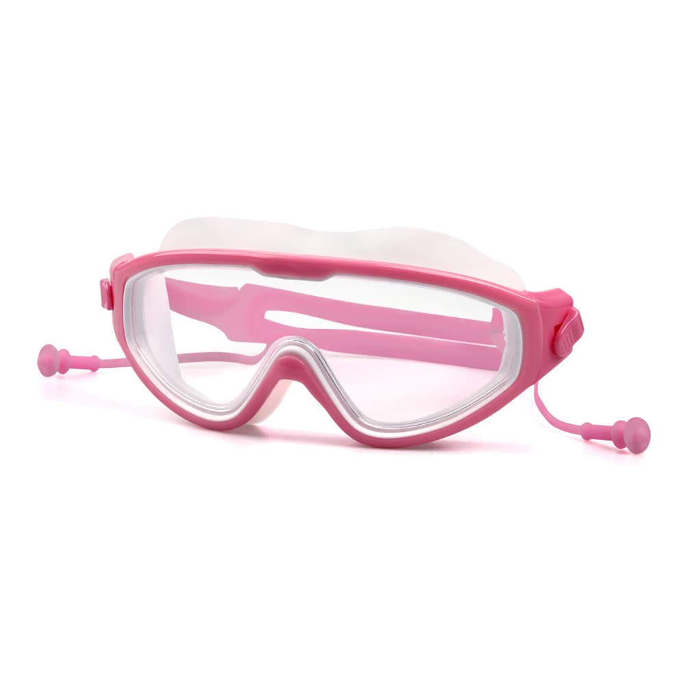 Fashionable children's swimming goggles for girls and boys students waterproof and anti-fog high-definition transparent large frame goggles swimming suit 6