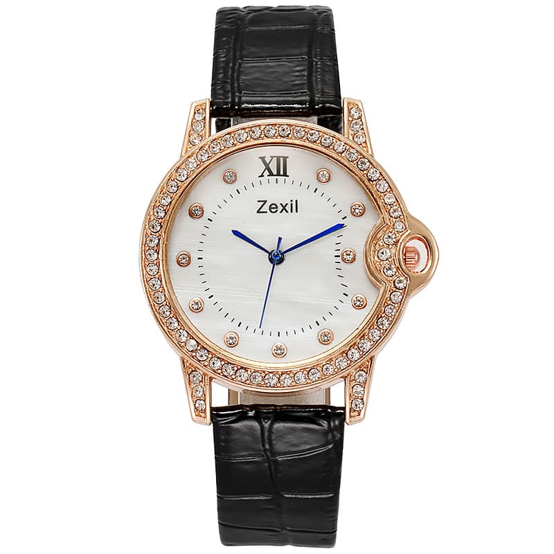 New watch ladies ins style fashion internet celebrity blue needle imitation shell rhinestone simple temperament student female model 6