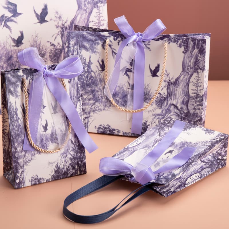 Ink style clothing store handbag shopping bag holiday souvenir gift bag gift bag packaging paper bag universal 3
