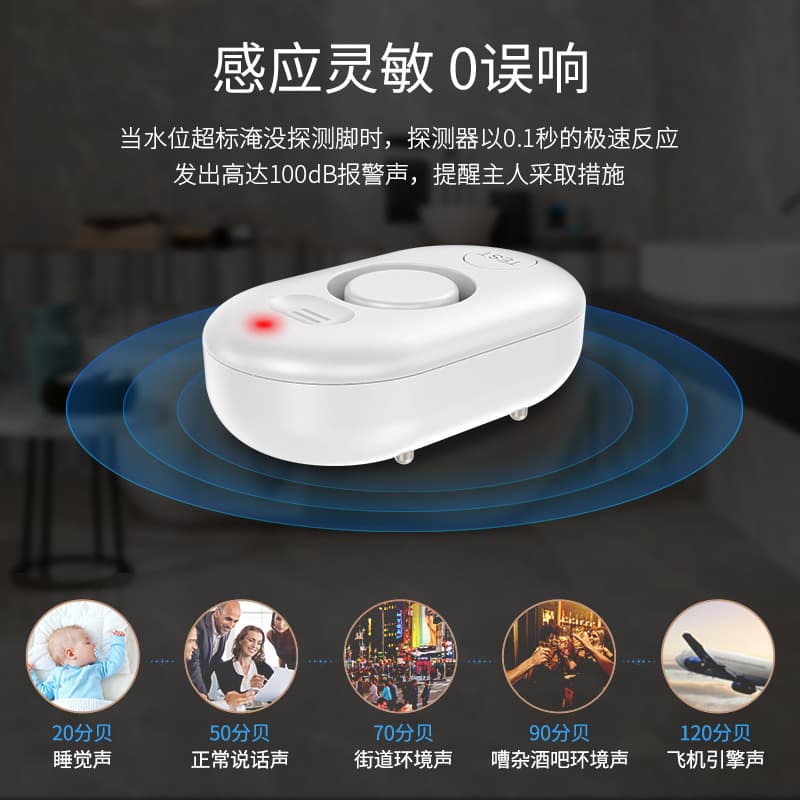Cross-border shipping manufacturer Tuya Flood Alarm Home Remote Smart Home WiFi Water Leakage Sensor Detector 5