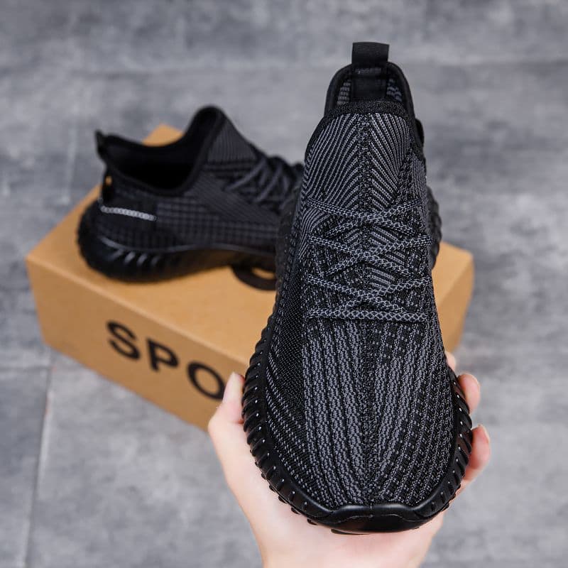 Large size coconut shoes factory direct sales for men and women, autumn breathable men's basic versatile fly-knit sports and casual shoes 2