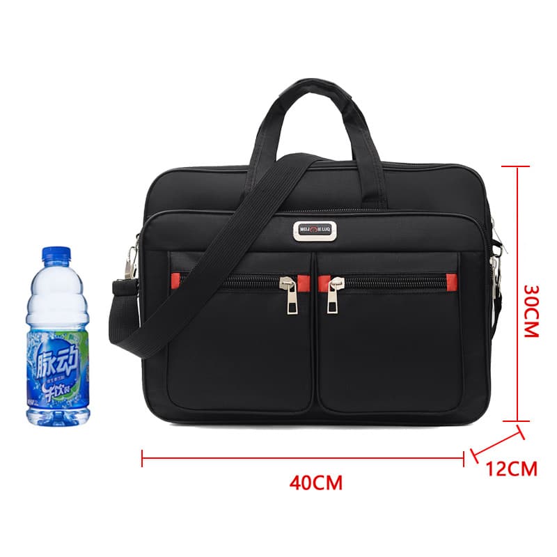 Factory direct sales men's briefcase Oxford cloth laptop bag horizontal style portable business backpack cross-border supply 9