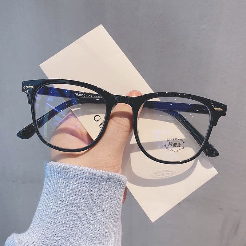 Xiaohongshu Internet celebrity Korean version of anti-blue light glasses for myopia computer eye protection for men and women trendy flat glasses for women ins to make their faces smaller 1