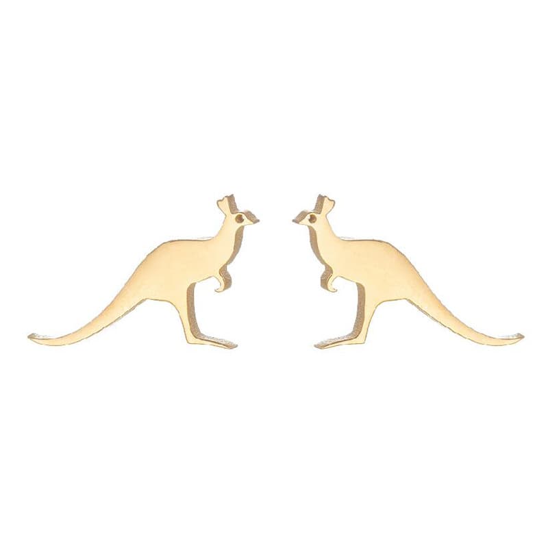 Amazon's new earrings, fashionable electroplated simple cat dolphin bat earrings, temperament simple ear bone nails wholesale 5