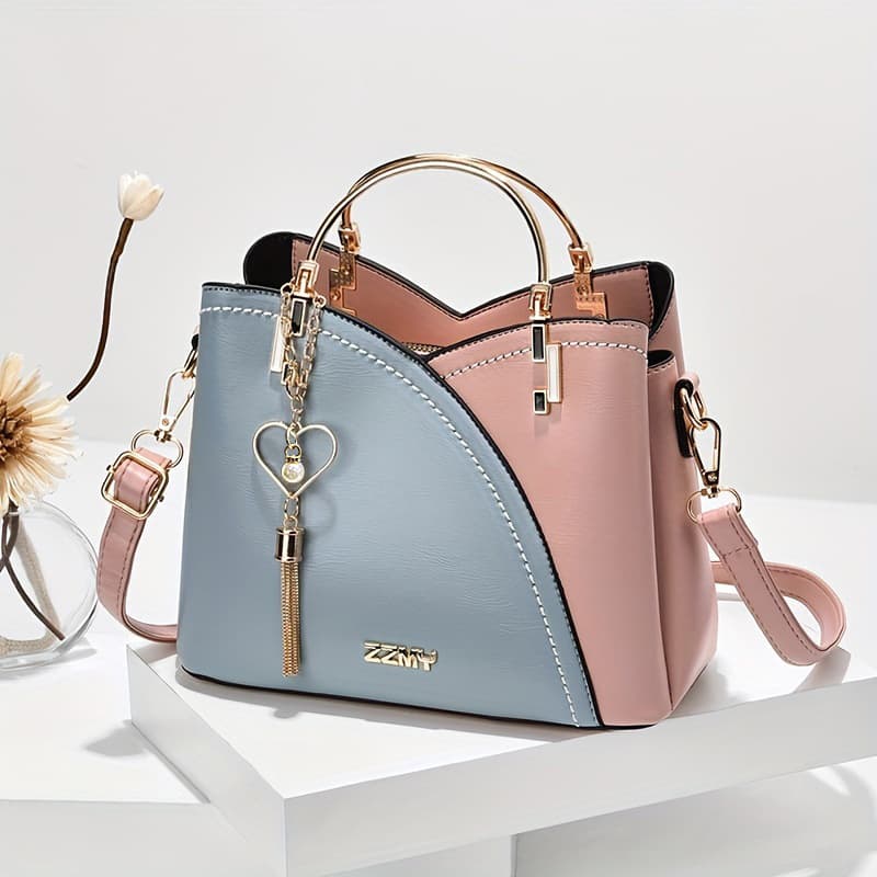 Women's Bags 2025 New Trendy Handbags Korean Version Contrast Color Large Capacity Fashion One Shoulder Crossbody Bag Dropshipping 7