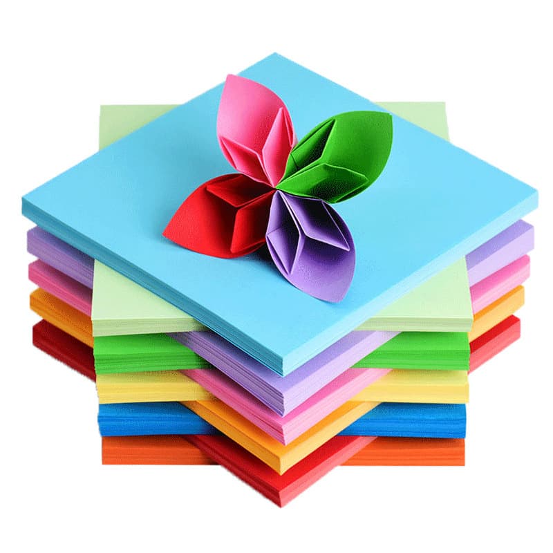 Origami colored paper set kindergarten children primary school students hand-cut paper-cut color production materials cardboard paper-cut book 5