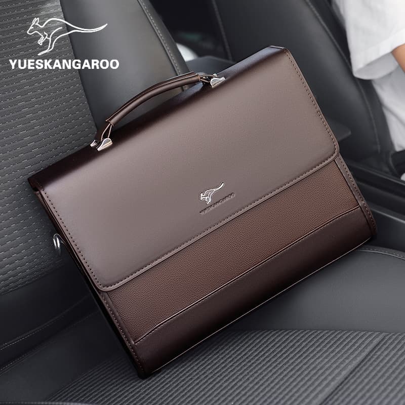 Mike Kangaroo men's bag handbag business briefcase business trip office backpack stereotyped large-capacity shoulder bag 3