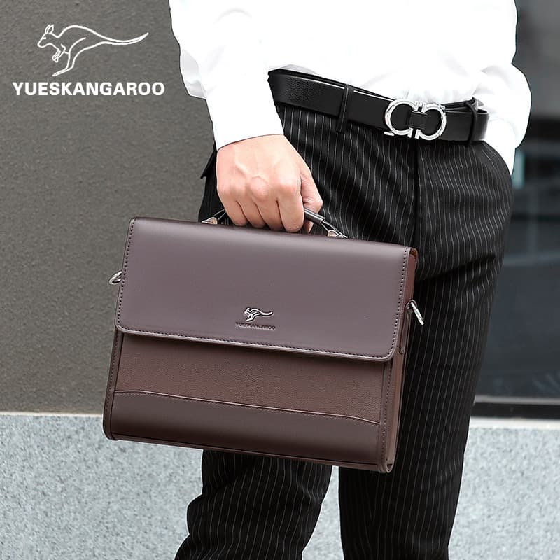 Mike Kangaroo men's bag handbag business briefcase business trip office backpack stereotyped large-capacity shoulder bag 1