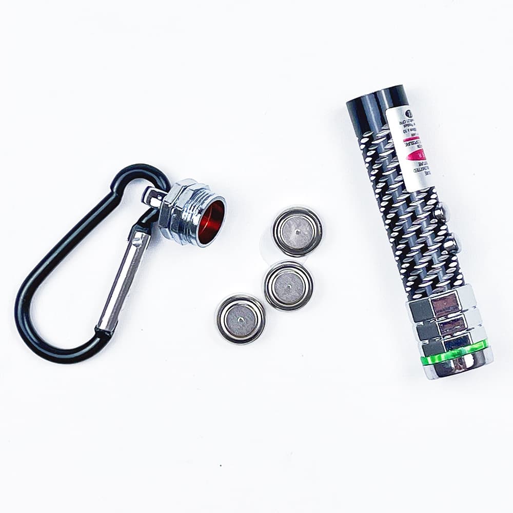 Engraved three-in-one mini gift flashlight, laser light, white light strobe light, LED lighting, portable flashlight 4