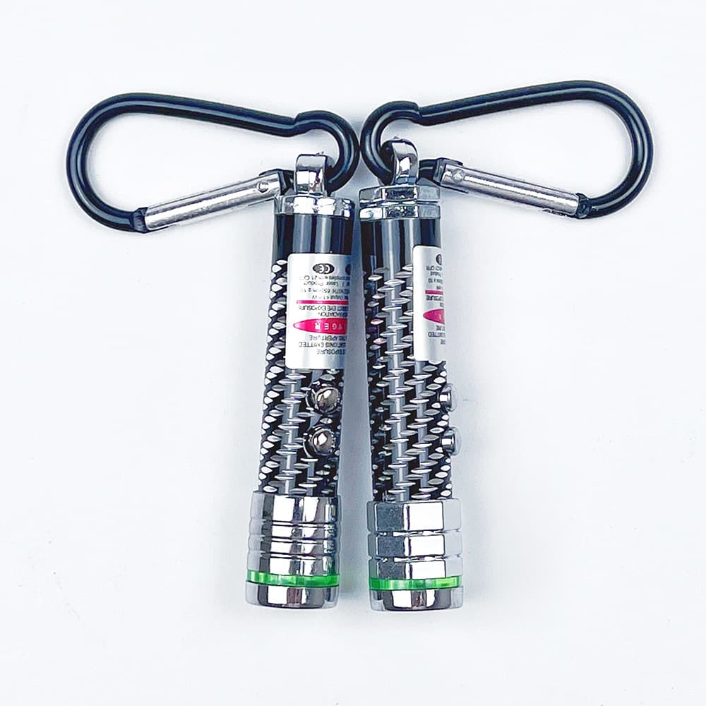 Engraved three-in-one mini gift flashlight, laser light, white light strobe light, LED lighting, portable flashlight 5