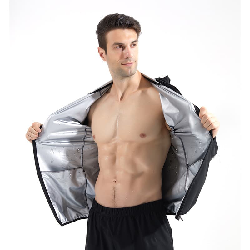 Sweat suit men's jacket sports running fitness clothing outdoor training sweat yoga suit zipper cardigan suit dropshipping 5