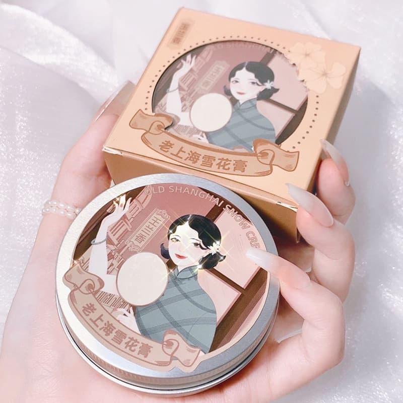 Qise Old Shanghai Snow Cream Rose Jasmine Magnolia Fragrance Hydrating Moisturizing Cream Domestic Skin Care Products 3