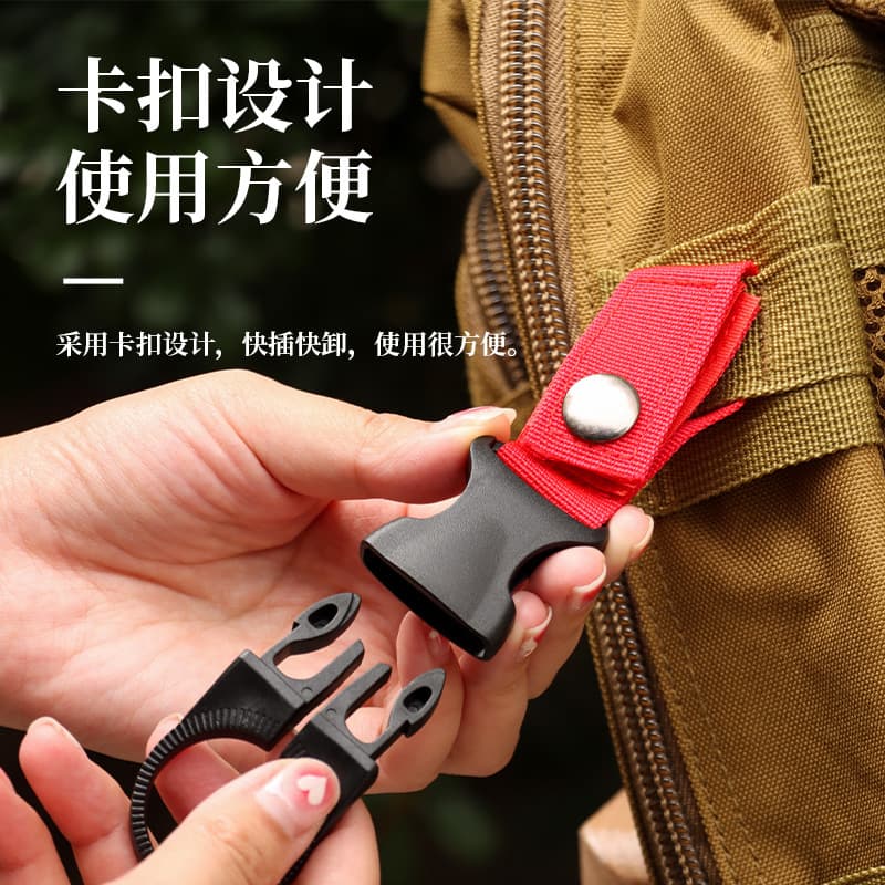 Outdoor tactical nylon beverage bottle water bottle hanging buckle webbing hanging carabiner portable water bottle hook mineral water clip buckle 4