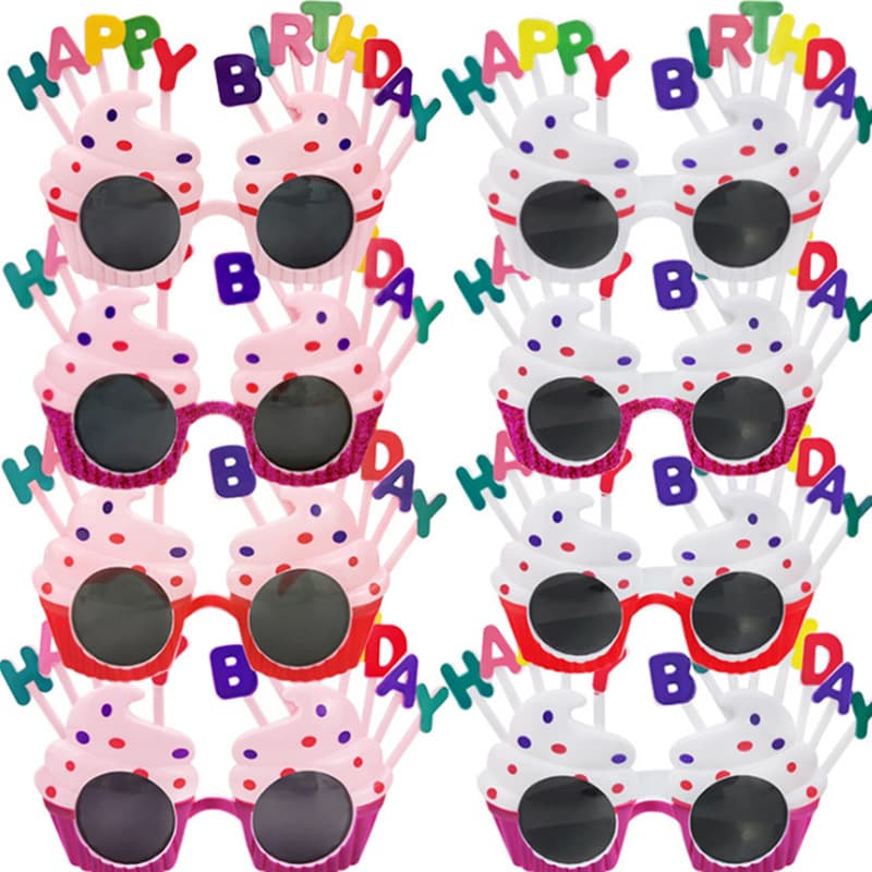 Wholesale funny creative party photo props cake dress up week props 520 Children's Day birthday glasses 2