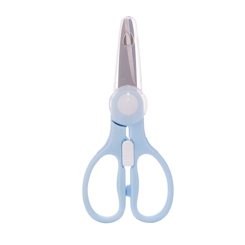 Dorado cloth baby food supplement scissors for baby vegetables, meat and fruits feeding supplement scissors with buckle design 6359 5