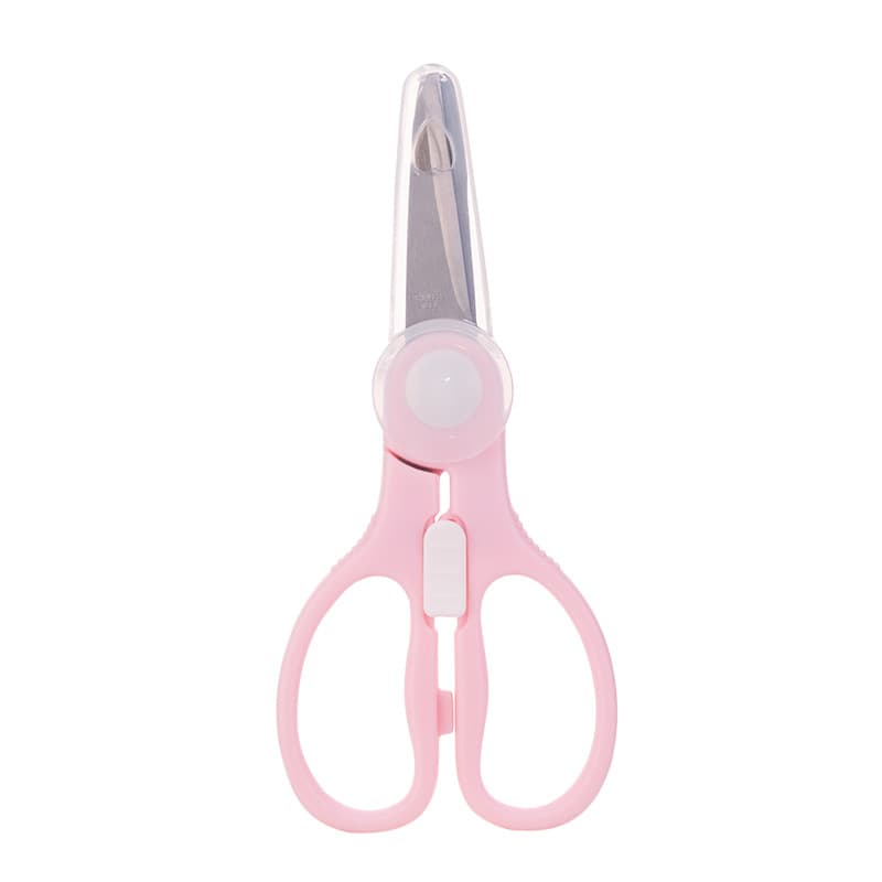 Dorado cloth baby food supplement scissors for baby vegetables, meat and fruits feeding supplement scissors with buckle design 6359 8