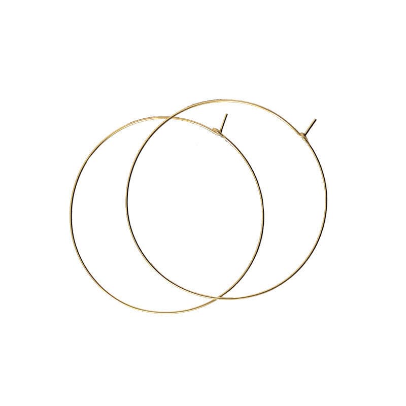 Handmade 14K circle French ultra-fine and ultra-light gold-filled earrings for women INS trendy one-piece dropshipping 6