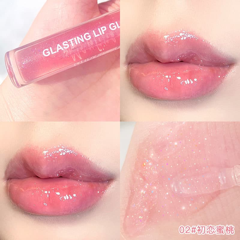 Maxfine lip gloss water gloss lip glaze moisturizing and plumping lips and cheeks dual-use lip gloss lip balm lip and cheek dual-use balm 9