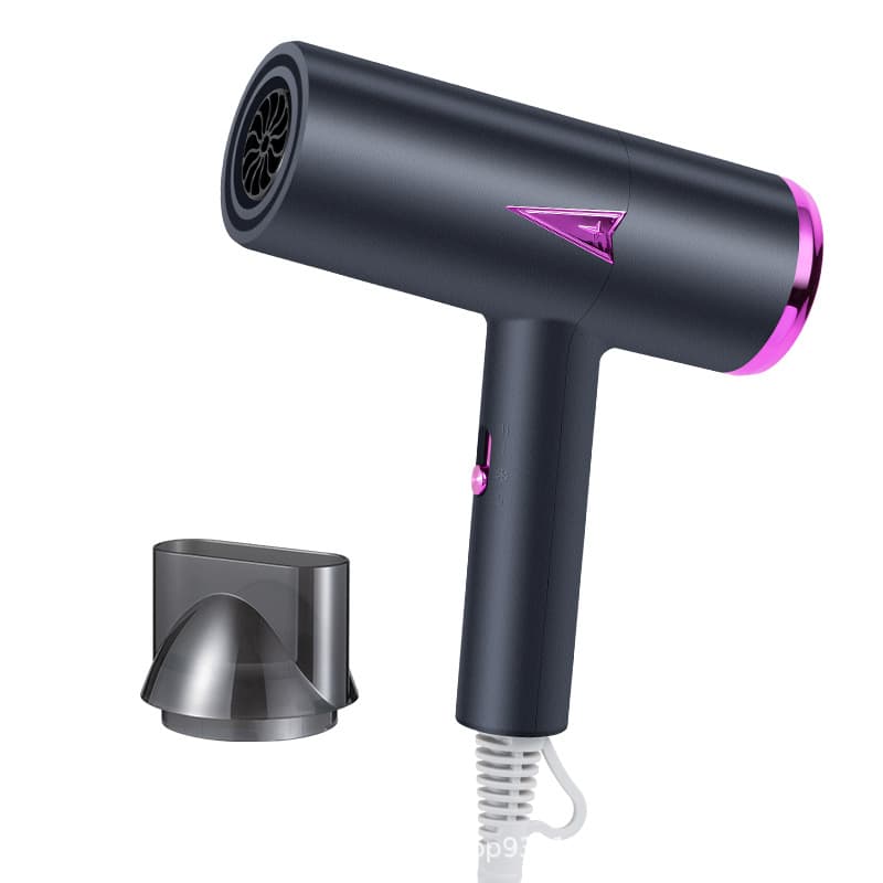 Hair dryer wholesale black high power hot and cold air hair salon professional blue light negative ion hair dryer 6