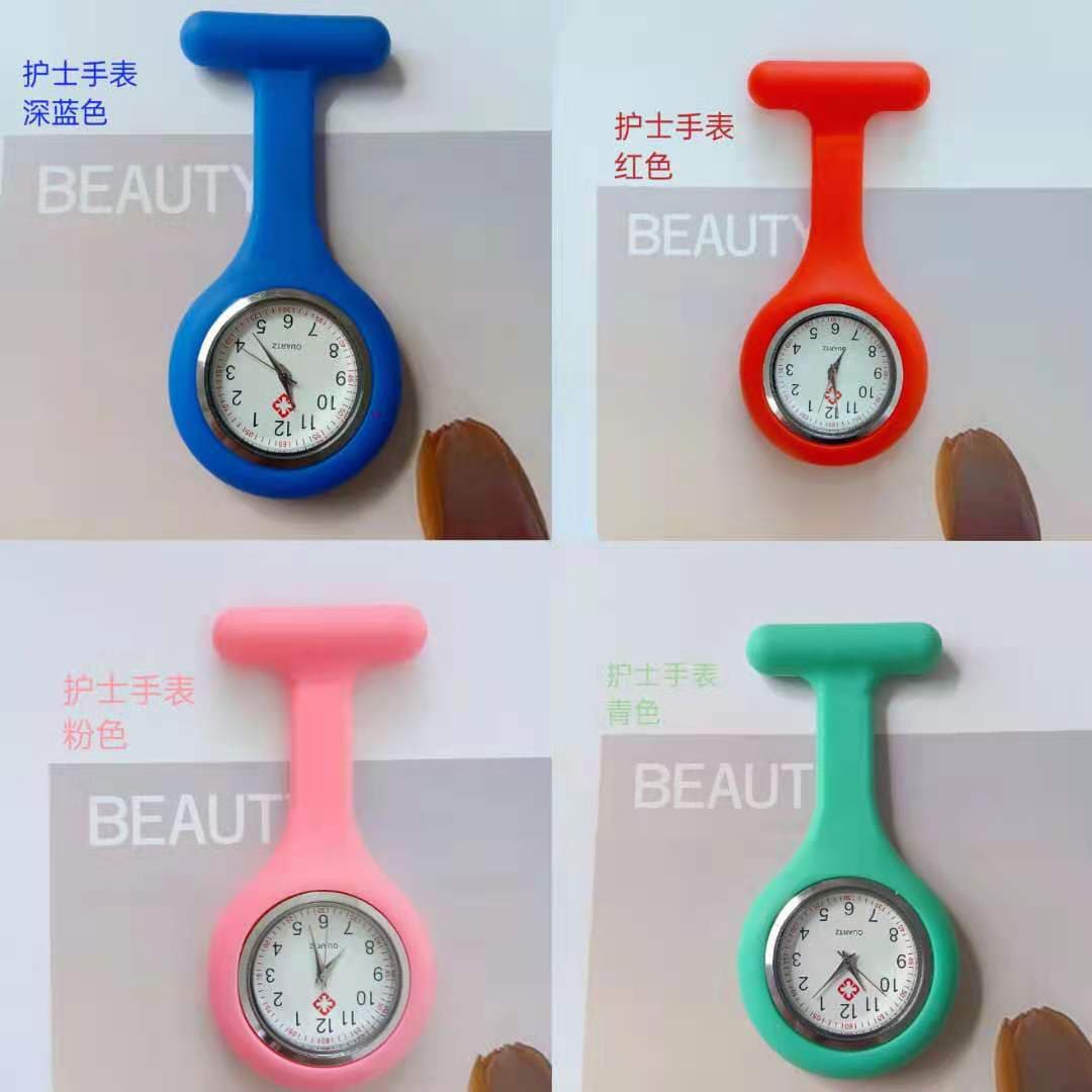 Foreign trade nurse watch silicone breast watch pin hanging watch student pocket watch quartz logo gift dial watch spot 4