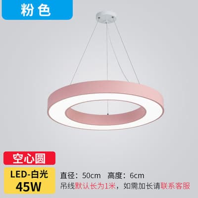 Ring chandelier Kindergarten round macaron lamp training class classroom dance studio corridor aisle chandelier 10