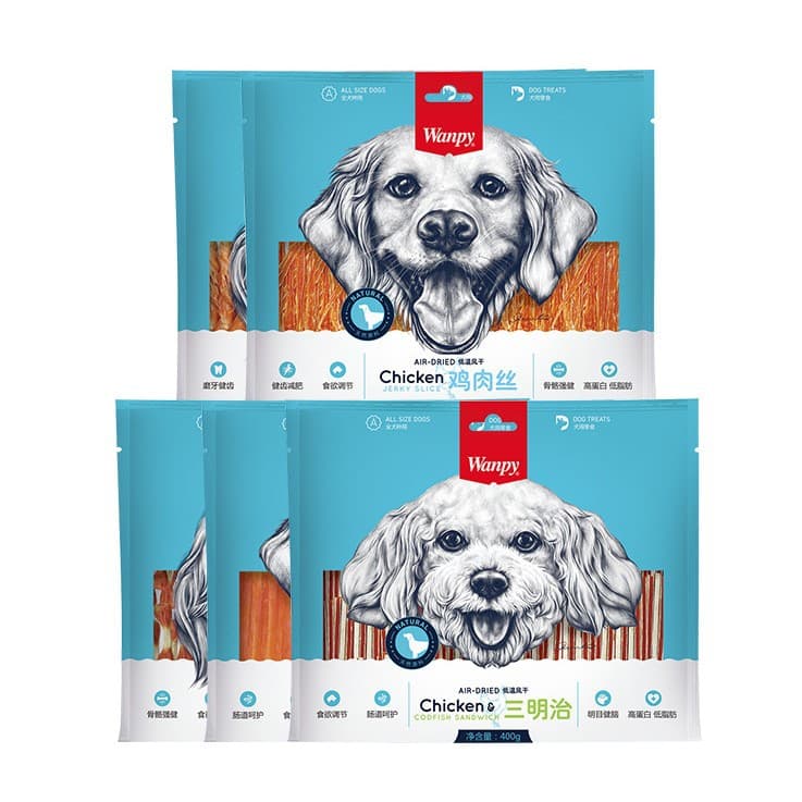 Naughty Dog Snacks 400g Shredded Chicken Nutritional Dog Food for Pet Dogs 2