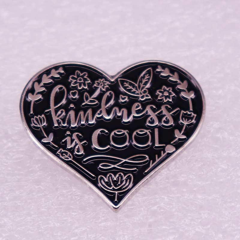 "Kindness is cool"-Love brooch 2