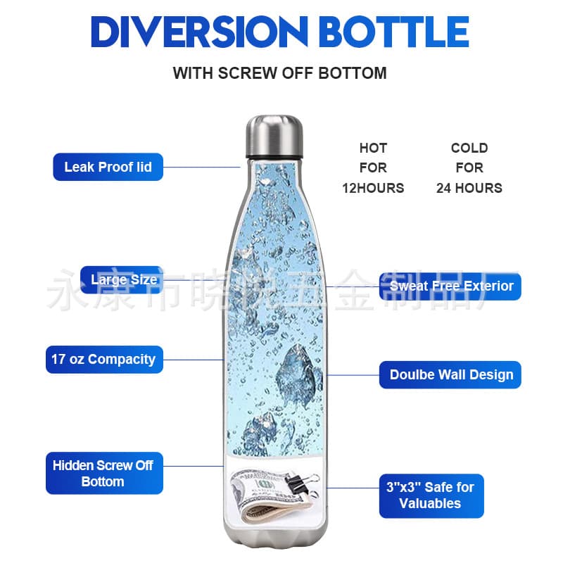 Detachable bottom 750ml Coke bottle, outdoor storage, hot and cold storage, Amazon’s most popular stainless steel thermos cup 5