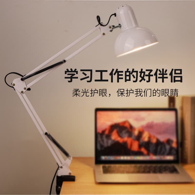 Wholesale American style long arm eye protection children students learning nail art tattoo embroidery repair work supplementary light clip table lamp 3