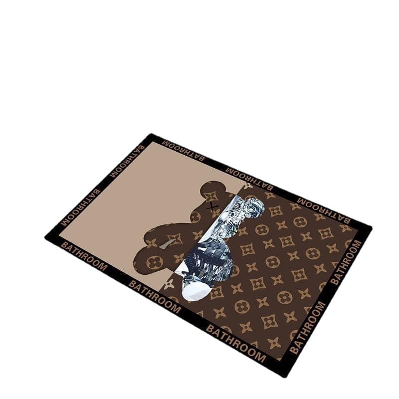 Diatom mud soft absorbent bathroom light luxury floor mat bathroom door carpet bathroom toilet non-slip foot mat quick drying 6