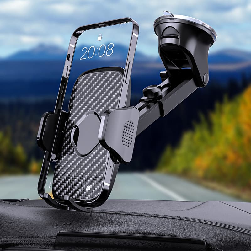 Cross-border car navigation universal plastic mobile phone base universal rotating horizontal and vertical screen car mobile phone holder wholesale 3