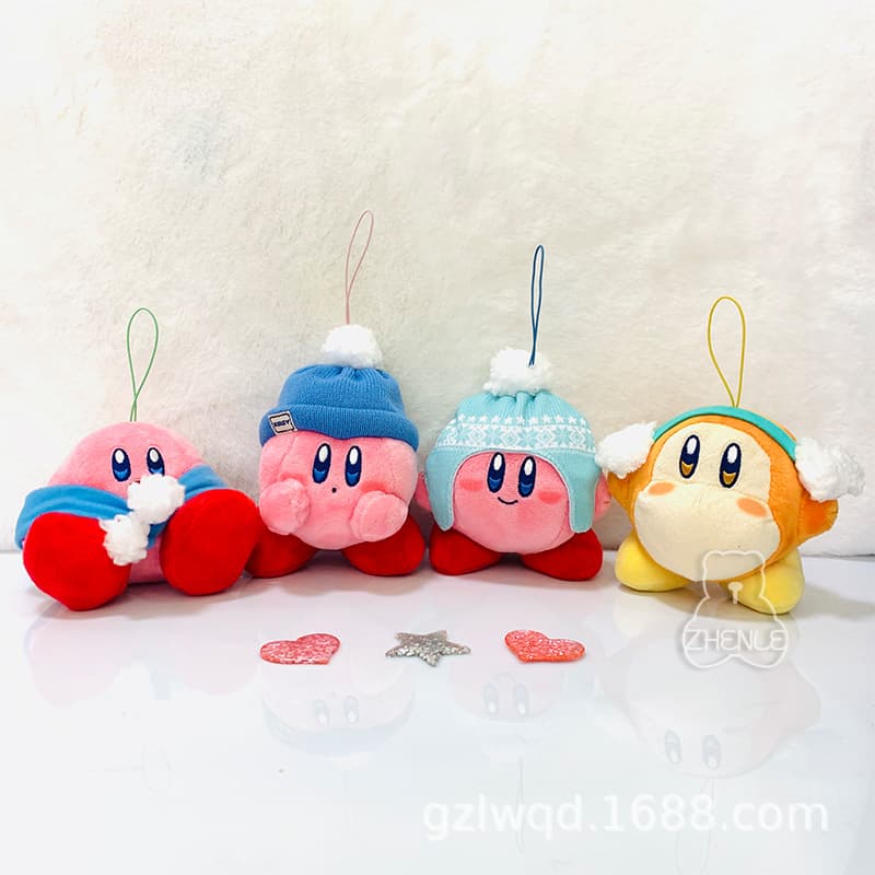 ZL Japan Winter Star Card Biva Dodi Plush Doll Pendant Kirby School Bag Pendant Holiday Gift Cartoon 1
