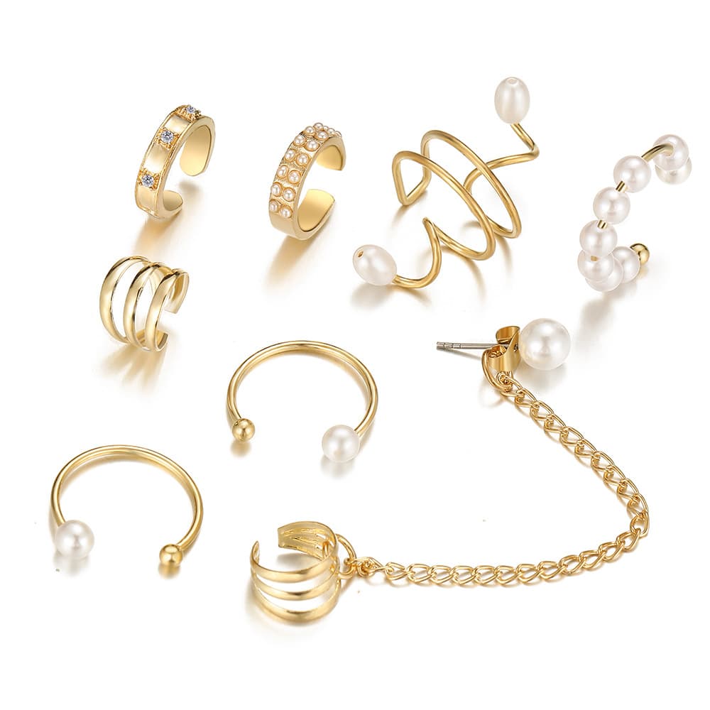 2022 new cross-border pearl ear clips for men and women non-pierced fake cartilage earrings earrings wholesale jewelry 6