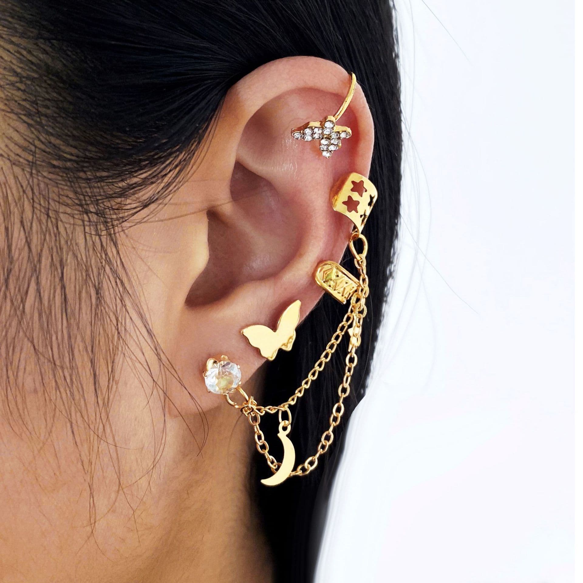 2022 new cross-border pearl ear clips for men and women non-pierced fake cartilage earrings earrings wholesale jewelry 7
