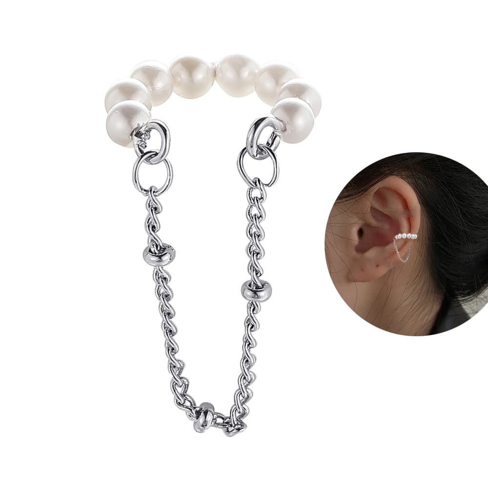 2022 new cross-border pearl ear clips for men and women non-pierced fake cartilage earrings earrings wholesale jewelry 8