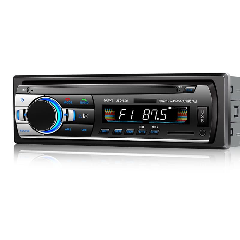 Car mp3 bluetooth music player manufacturer direct sales plug-in card Wuling radio car MP3 audio JSD520 5