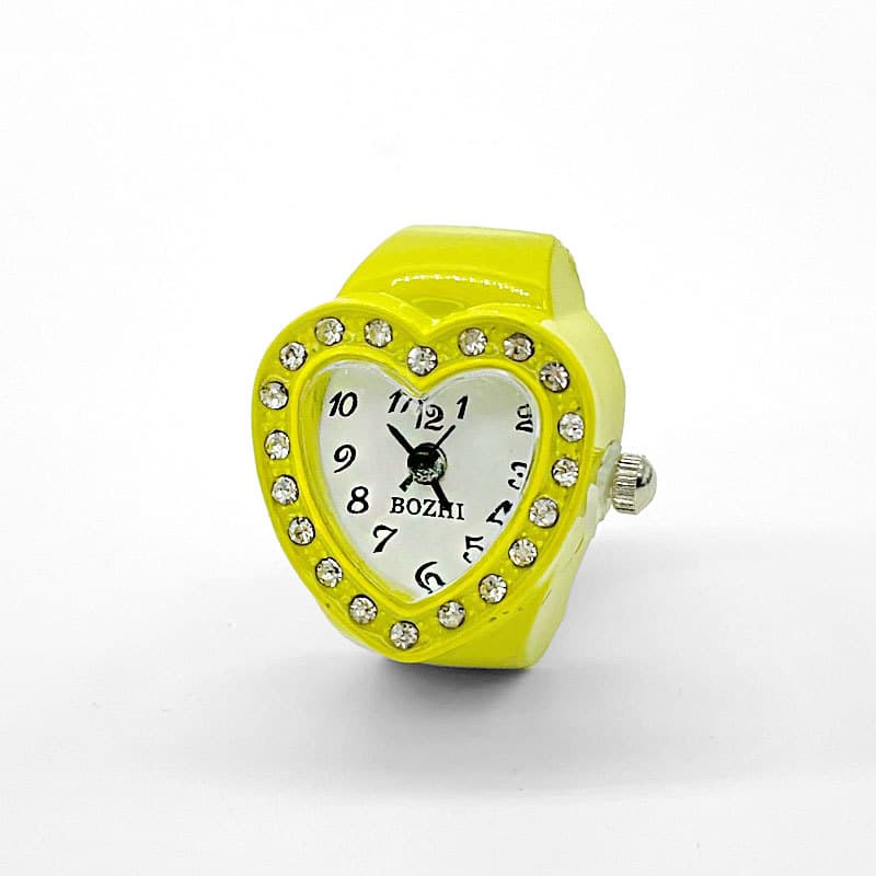 [Ring Watch] Korean style love with diamond trendy best-selling temperament female ring watch directly approved by cross-border foreign trade manufacturers 10